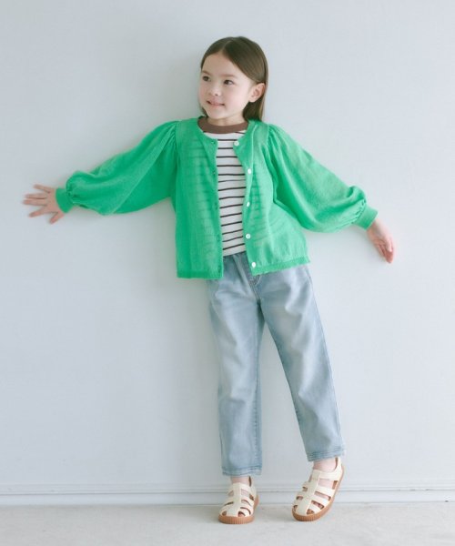 green label relaxing （Kids）(グリーンレーベルリラクシング（キッズ）)/TJ ドビーデニム テーパードパンツ 100cm－130cm/img03