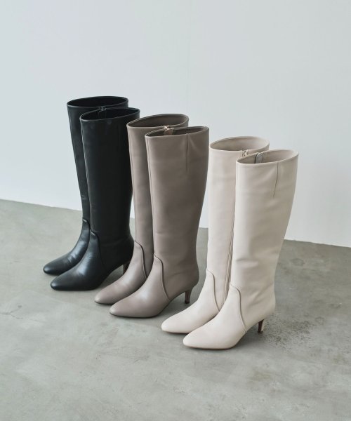 セミルーズロングブーツ 