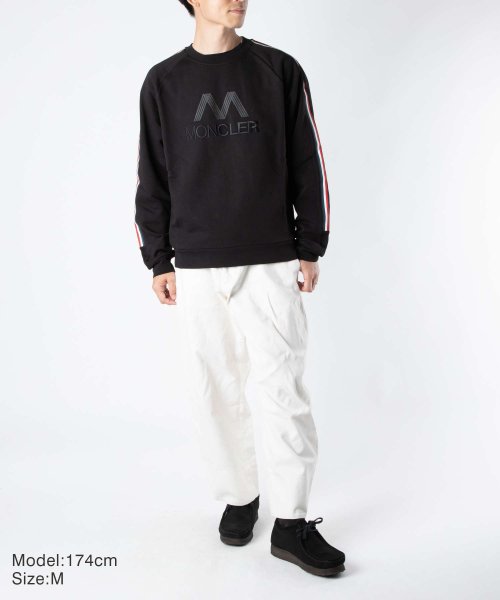 モンクレール MONCLER 8G000 50 809LA トレーナー メンズ トップス 長袖 スウェットシャツ カジュアル ロゴ刺繍 コットン トリコロールラ トップス また