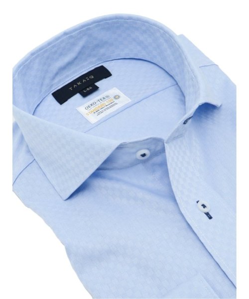 TAKA-Q(タカキュー)/形態安定 吸水速乾 スタンダードフィット カッタウェイ 長袖 シャツ メンズ ワイシャツ ビジネス yシャツ 速乾 ノーアイロン 形態安定/img01