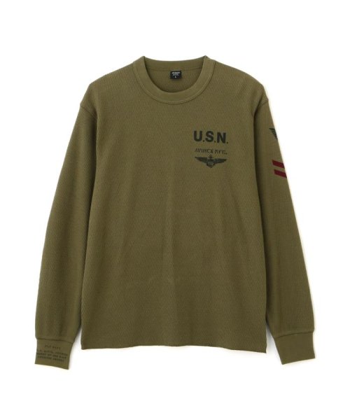 AVIREX(AVIREX)/NAVAL L/S WAFFLE T－SHIRT/img18