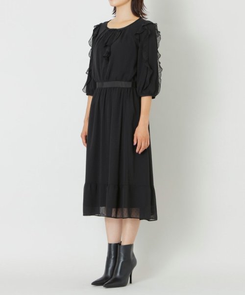 TO BE CHIC(L SIZE)(トゥービーシック Lサイズ)/【L】シフォンカットジャカード　ワンピース/img03