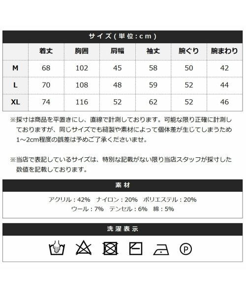 THE CASUAL(ザ　カジュアル)/SPU 12G 発熱糸 ニット セーター/img16