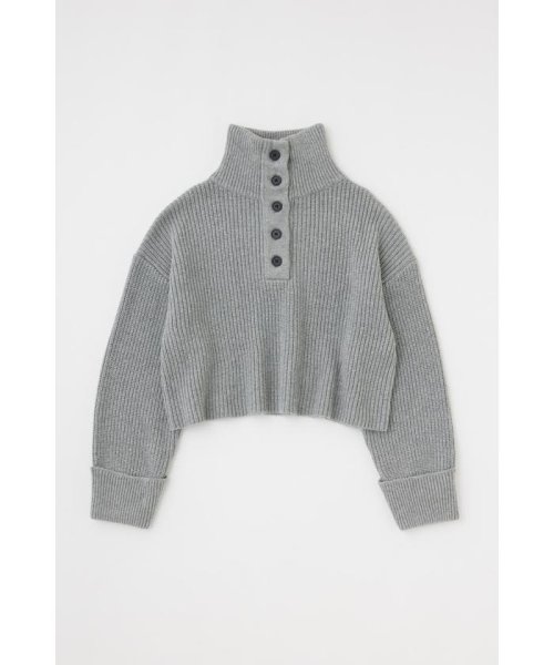 moussy(マウジー)/BUTTON UP HI NECK KNIT トップス/img37