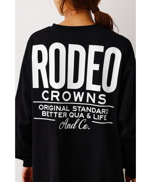 RODEO CROWNS WIDE BOWL(ロデオクラウンズワイドボウル)/TAPE LOGO L/S Tシャツワンピース/img07