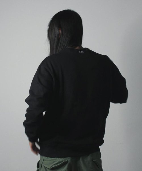 AVIREX(AVIREX)/《DAILY/デイリー》CREW NECK L/S SWEAT LOGO / クルーネック ロングスリーブ スウェット / AVIREX /img01