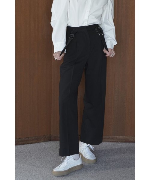 CLANE(クラネ)/SUSPENDER WIDE PANTS/img01