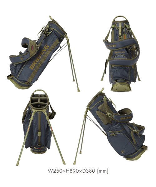 限定品｜ブリーフィング ゴルフ キャディバッグ スタンド 9.5型 4分割 ミルコレクション BRIEFING GOLF CR－4 #03 BRG233D30 GOLF COLLECTION RANGER MIL