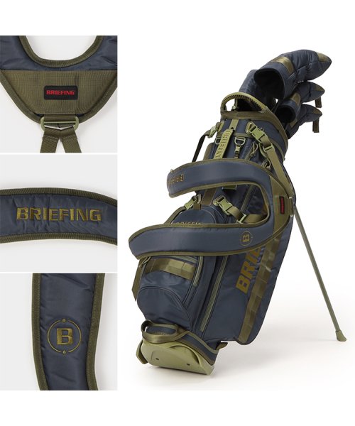 限定品｜ブリーフィング ゴルフ キャディバッグ スタンド 9.5型 4分割 ミルコレクション BRIEFING GOLF CR－4 #03 BRG233D30 GOLF COLLECTION RANGER MIL