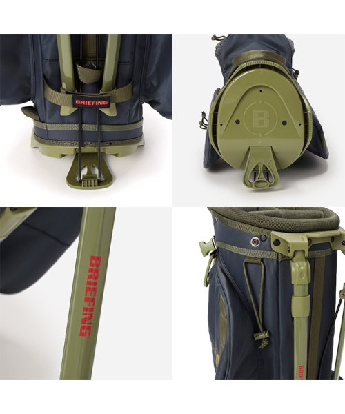 限定品｜ブリーフィング ゴルフ キャディバッグ スタンド 9.5型 4分割 ミルコレクション BRIEFING GOLF CR－4 #03 BRG233D30 GOLF COLLECTION RANGER MIL