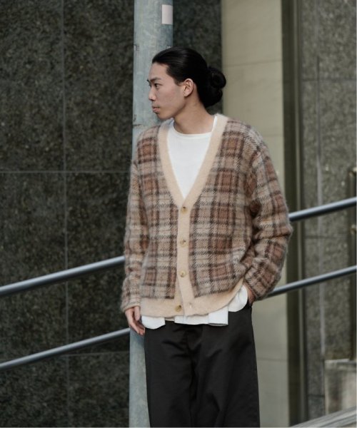 PULP(パルプ)/【JIEDA / ジエダ】MOHAIR CHECKED CARDIGAN/img04