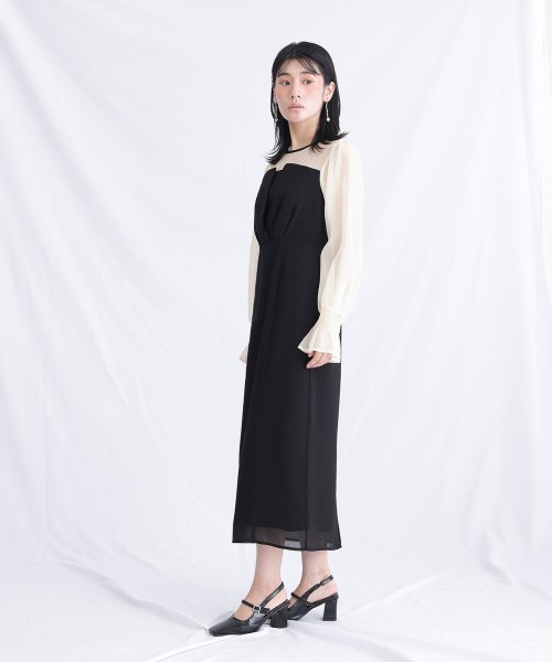 シフォンビスチェタイトワンピース シフォンビスチェタイトワンピース シフォンビスチェタイトワンピース BCD1330750337(10270円)