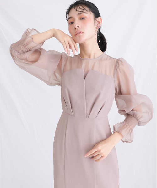 シフォンビスチェタイトワンピース シフォンビスチェタイトワンピース シフォンビスチェタイトワンピース BCD1330750337(10270円)