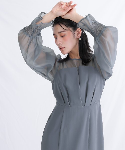 シフォンビスチェタイトワンピース シフォンビスチェタイトワンピース シフォンビスチェタイトワンピース BCD1330750337(10270円)