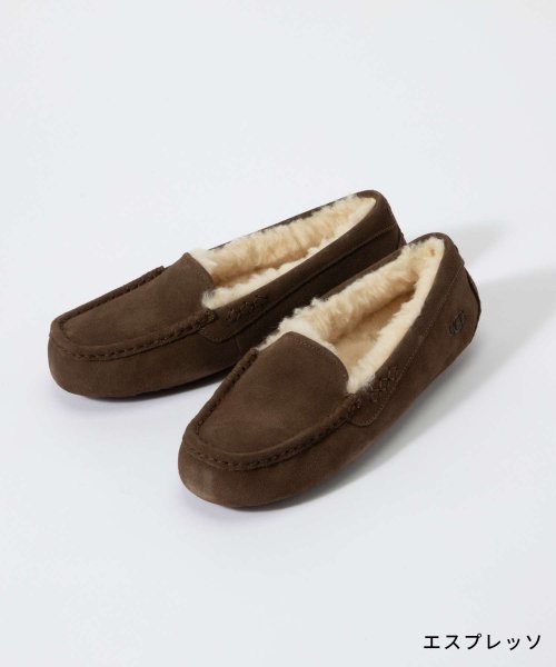 UGG(UGG)/UGG ANSLEY レディース アグ 1106878 モカシン シューズ アンスレー ボア レザー ウール スエード スリッポン おしゃれ 靴 防寒 ファー /img31