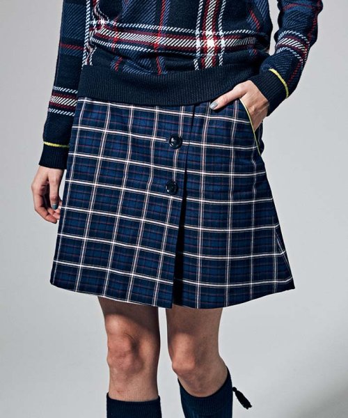 Munsingwear(マンシングウェア)/ストレッチ先染めタータンチェックKinloch Andersonスカート(44cm丈)【アウトレット】/img01
