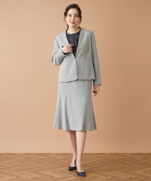 ノーカラージャケット 