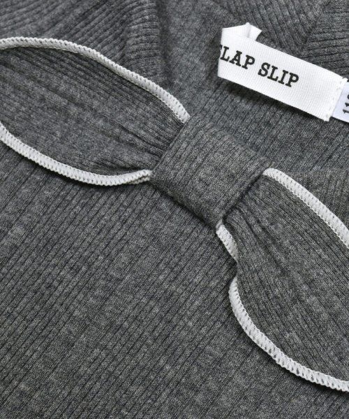 SLAP SLIP(スラップスリップ)/ビッグリボンカラー長袖Tシャツ(80~130cm)/img17