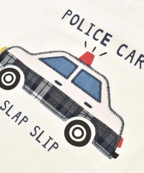SLAP SLIP(スラップスリップ)/パトカーモチーフパッチ刺しゅう長袖Tシャツ(80~130cm)/img09