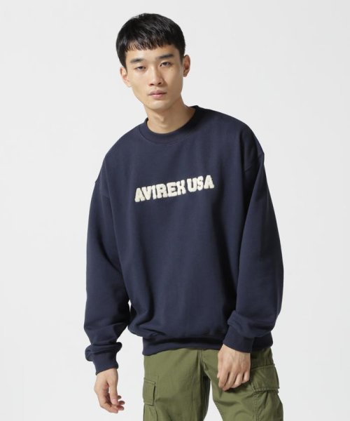 AVIREX(AVIREX)/《WEB&DEPOT限定》SAGARA AIRFORCE CREWNECK SWEAT / サガラ エアフォース クルーネック スウェット/img01