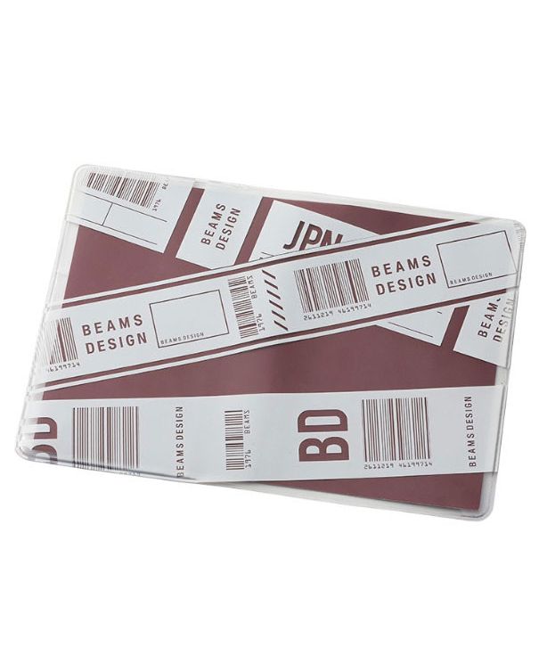 ビームスデザイン パスポートケース BEAMS DESIGN CLEAR PASSPORT COVER (BARCODE) パスポートカバー  GW－BD53