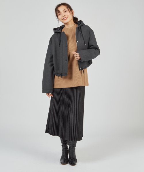 アウター DOUBLE FLANNEL CROPPED PA 