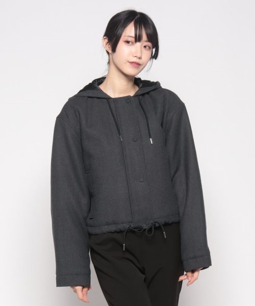 アウター DOUBLE FLANNEL CROPPED PA 