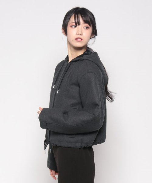 アウター DOUBLE FLANNEL CROPPED PA 