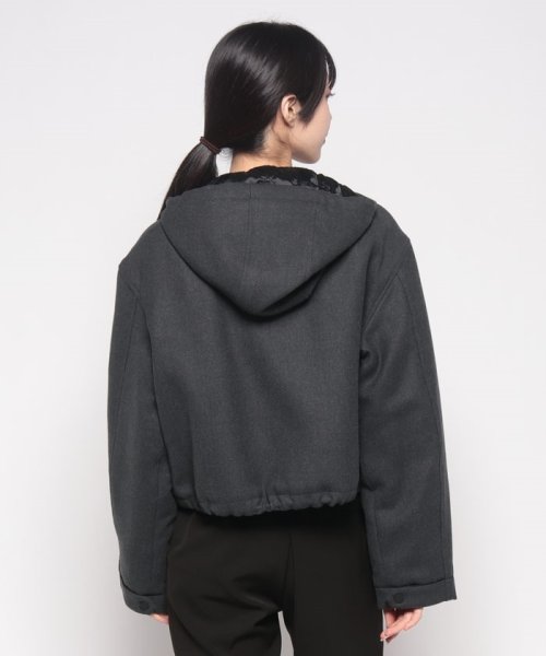 アウター DOUBLE FLANNEL CROPPED PA 