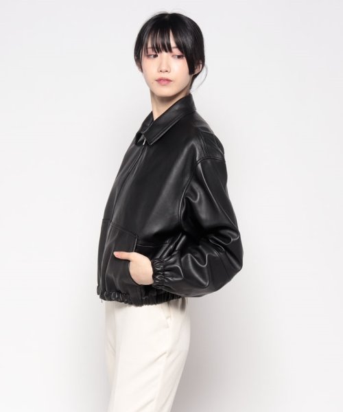 ブルゾン GLOSS LEATHER BOMBER JK 