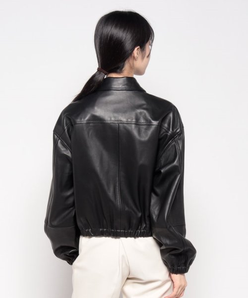 ブルゾン GLOSS LEATHER BOMBER JK 