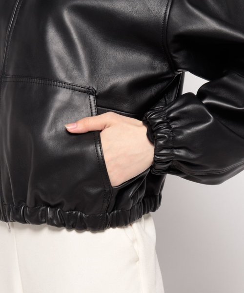 ブルゾン GLOSS LEATHER BOMBER JK 