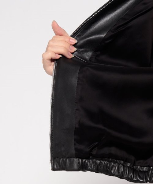 ブルゾン GLOSS LEATHER BOMBER JK 