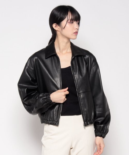 ブルゾン GLOSS LEATHER BOMBER JK 