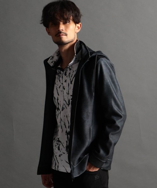 【NICOLE SPORTS】総柄ムラプリントダンボールパーカー NICOLE SPORTS