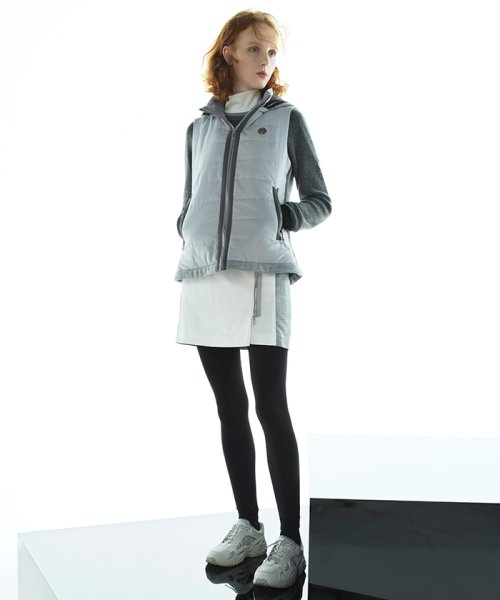 LANVIN SPORT(ランバン スポール)/異素材ハイブリットスカート(38.5cm丈)【蓄熱保温裏地付き】/img03