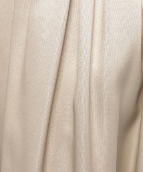 【LOULOU WILLOUGHBY】ブライトツイルタックスカート 