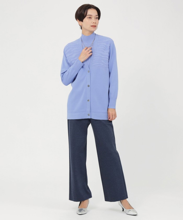 【L】【ウォッシャブル】ゼブラジャカードニットカーディガン(505602638)|阪急百貨店公式通販サイト|阪急百貨店オンラインストア