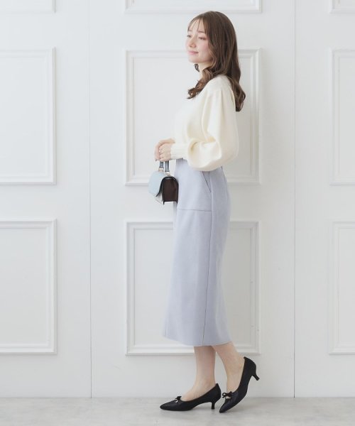 Couture Brooch(クチュールブローチ)/【オフィス・通勤にも】フェイクスエードダンボールスカート/img37