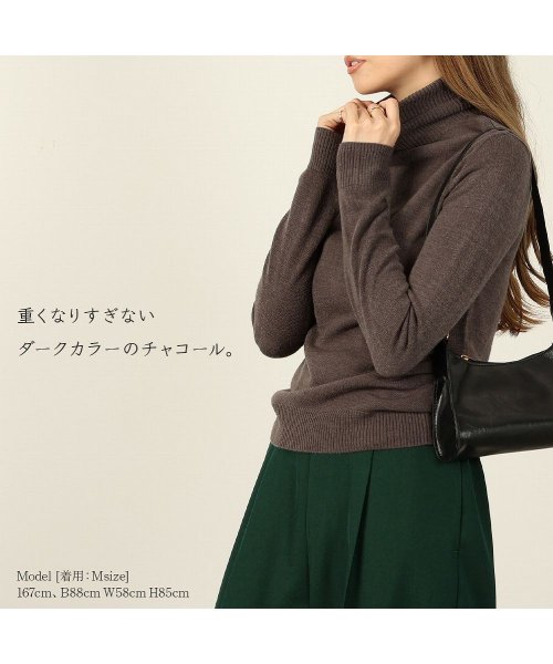 MAC HOUSE(women)(マックハウス（レディース）)/NAVY ネイビー 洗えるニット カシミヤタッチタートルネック 112335803/img09