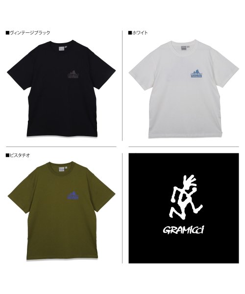 GRAMICCI(グラミチ)/グラミチ GRAMICCI Tシャツ 半袖 クライミング ギア メンズ プリント 綿100% CLIMBING GEAR TEE ブラック ホワイト グリーン /img02