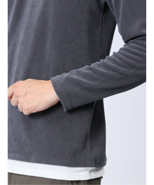 TAKA-Q(タカキュー)/さまになる フェイクレイヤード キーネック 長袖 メンズ Tシャツ カットソー カジュアル インナー ビジネス ギフト プレゼント/img17