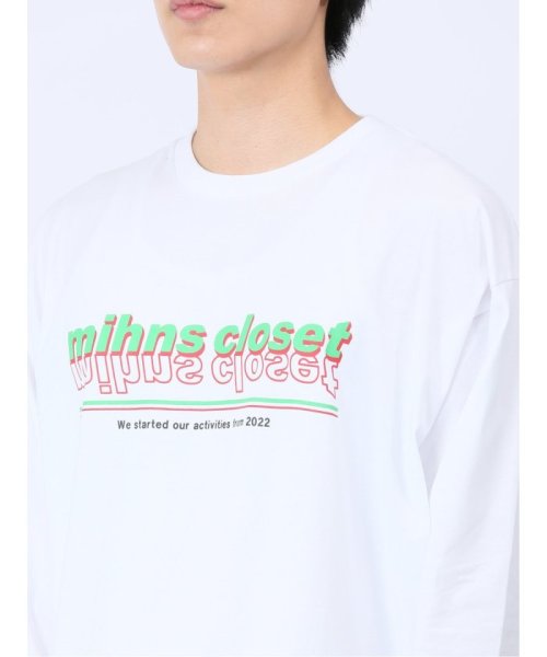 TAKA-Q(タカキュー)/【WEB限定】ミンズクローゼット/mihns closet カラープリント クルー 長袖 メンズ Tシャツ カットソー カジュアル インナー ビジネス ギフト /img07