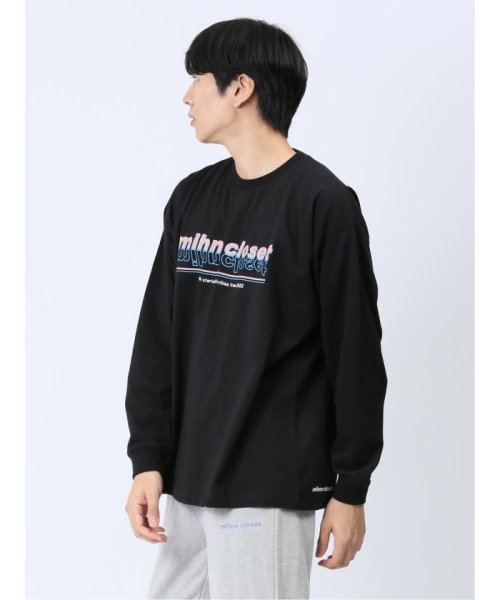 TAKA-Q(タカキュー)/【WEB限定】ミンズクローゼット/mihns closet カラープリント クルー 長袖 メンズ Tシャツ カットソー カジュアル インナー ビジネス ギフト /img17