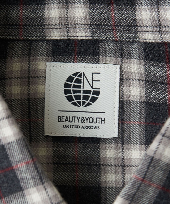 セール】＜one BEAUTY&YOUTH＞ ネル チェック フォルムテーパード