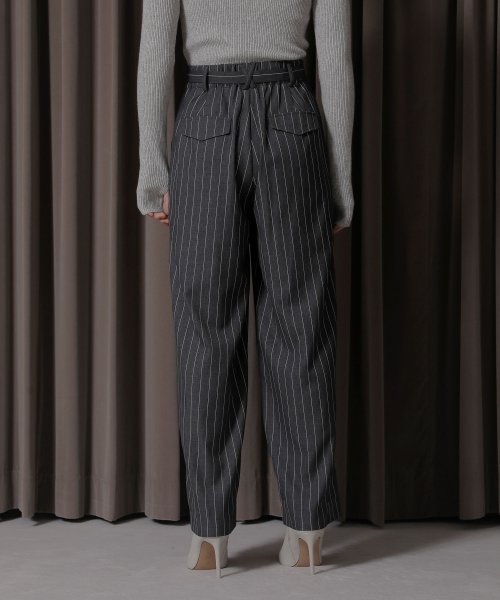 MIELI INVARIANT(ミエリ インヴァリアント)/Pinstripe Belt Slacks/img04