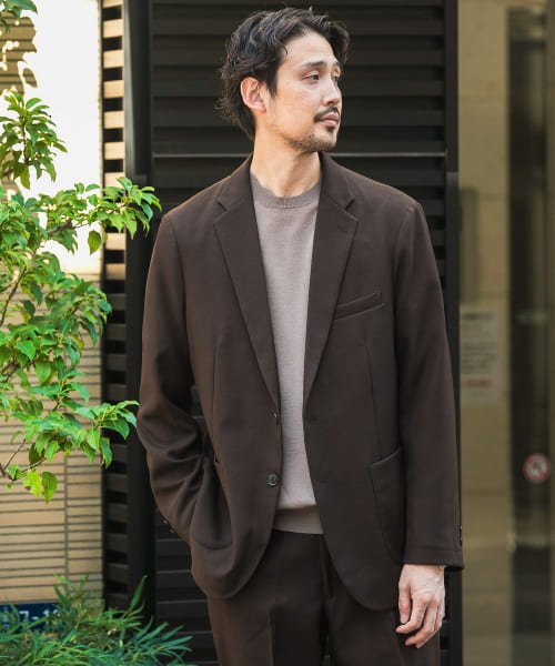 URBAN RESEARCH DOORS(アーバンリサーチドアーズ)/『イージーケア』LIFE STYLE TAILOR　ウールライクツイルコンフォータブルジャケット/img01