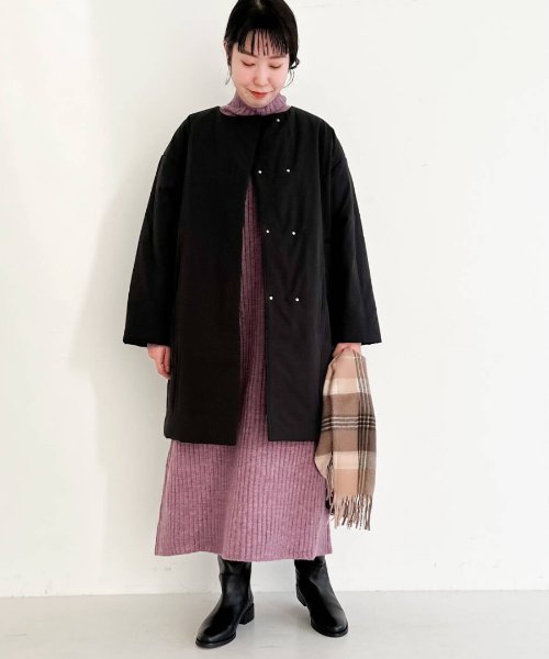 F by ROSSO　マフラー付き中綿ミドルコート 【SHIPS any別注】ALTUS MOUNTAIN GEAR: バブル ダウン ベスト V1345490256(10296円)