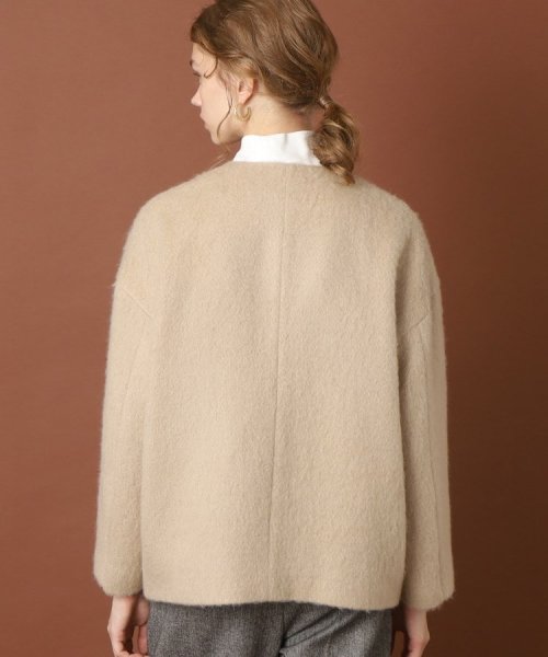 【otonaMUSE12月号掲載】モヘヤ混シャギーショートジャケット 