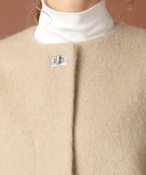 【otonaMUSE12月号掲載】モヘヤ混シャギーショートジャケット 